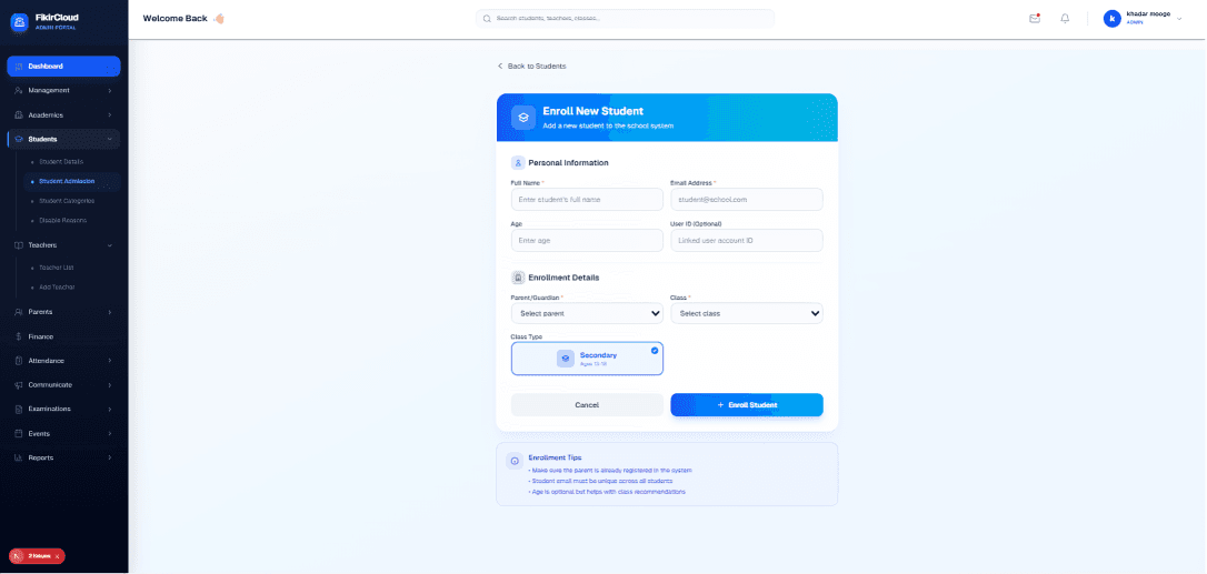 Student Lifecycle Management